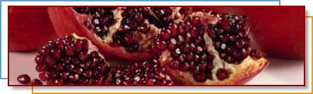 Photo of sliced pomegranate