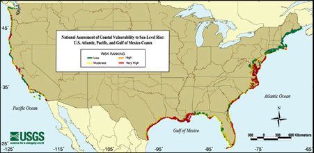 U.S. Coastal Vulnerability to Sea-Level Rise