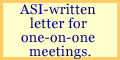 ASI-written letter for one-on-one meetings.