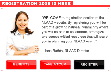 NLAAD registration screenshot