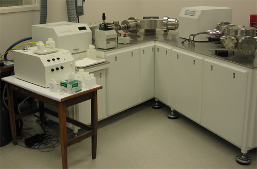 Laboratory equipment used to determine stable isotopic signatures of coal and CCPs.