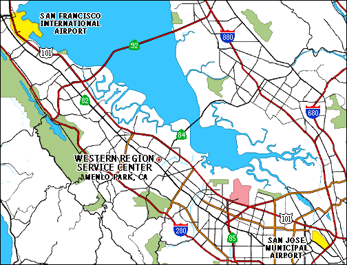 map of Menlo location