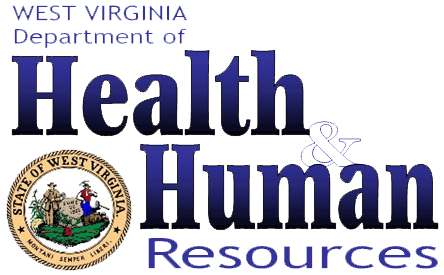 Logo for the WV Department of Health and Human Resources  (DHHR) and link to DHHR home page.