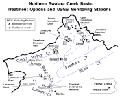 Northern Swatara Creek Basin: treatment options and USGS monitoring stations