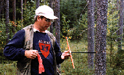 Tom Doyle extracting tree core