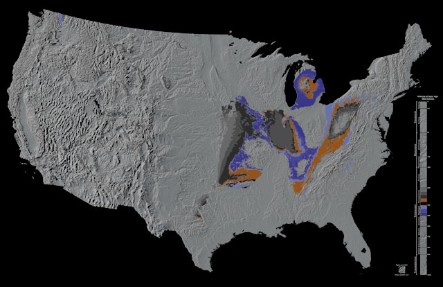 Mississippian and Pennsylvanian rocks