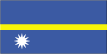 Flag of Nauru is blue with a narrow, horizontal, yellow stripe across the center and a large white 12-pointed star below the stripe on the hoist side; the star indicates the country's location in relation to the Equator - the yellow stripe - and the 12 points symbolize the 12 original tribes of Nauru.