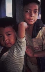 Two Boys in Nepal; USAID Photo