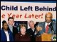 Secretary Paige celebrates the one year anniversary of the signing of No Child Left Behind with principals and chief state school officers from across the U.S. at a press conference at the U.S. Department of Education.