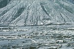 New gullies eroded into hill slope, Smith Creek, Mount St. Helens, Washington