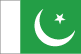 Flag of Pakistan is green with a vertical white band (symbolizing the role of religious minorities) on the hoist side; a large white crescent and star are centered in the green field; the crescent, star, and color green are traditional symbols of Islam.