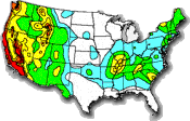 US hazard map image
