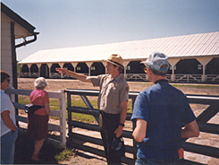 Ranger conducting farm tour