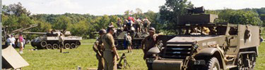 Military vehicles at WWII Weekend