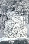 Eruption column rises from Mount St. Helens, USA