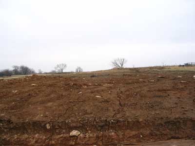 Rill development on construction site,
        Clear Creek watershed.