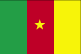 Flag of Cameroon is three equal vertical bands of green on hoist side, red, and yellow with a yellow five-pointed star centered in the red band.