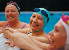 Picture of women swimming