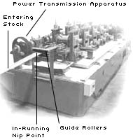 Figure 34: In-Feed Area of a Roll-Forming Machine