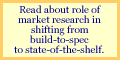 Read about role of market research in shifting from build-to-spec to state-of-the-shelf