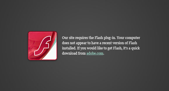 No Flash Installed
