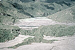 Lahar-dammed lake downstream from Mount Pinatubo, Philippines