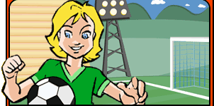 Image of Kristie Playing Soccer