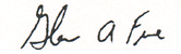 Signature of Glenn A. Fine