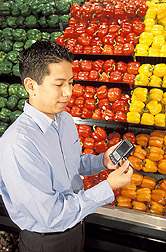 Nutritionist tests nutrient database program: Click here for full photo caption.