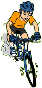 Image of Nate riding a bike