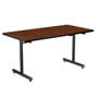 Display the Rhythm 60 in. x30 in. Rectangular Table w/Folding Round Steel Legs category