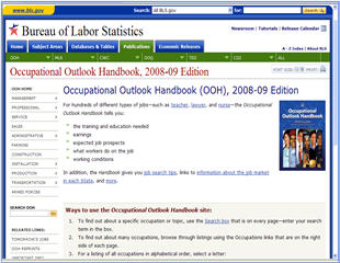 Occupational Outlook Handbook Tutorial