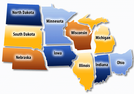 Midwest Information Office Map
