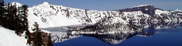 Wizard Island in winter