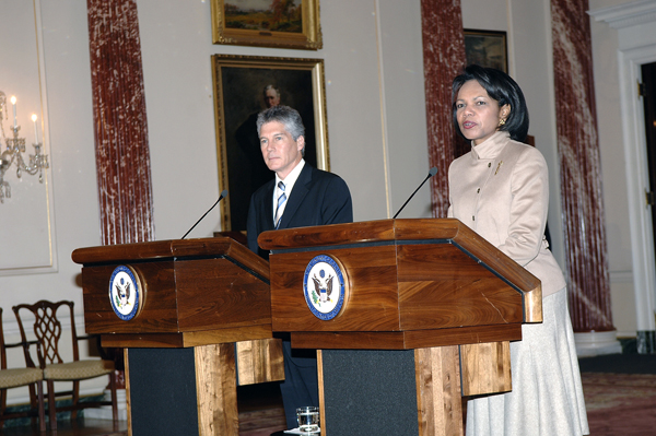 Secretary Rice with Australian Minister of Foreign Affairs Stephen Smith, M.P. [State Dept.Photo]