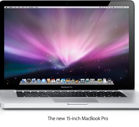 The new 15-inch MacBook Pro.