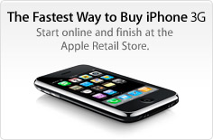 The Fastest Way to Buy iPhone 3G. Start online and finish at the Apple Retail Store.