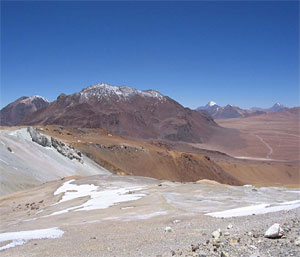 At an elevation of 5320 meters, this location on Toco Mountain is one of the preferred sites identified by the scout team.