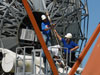IBB technicians maintain transmission facilities worldwide, including this one in the Philippines.