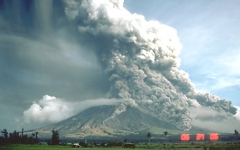 Pyroclastic flow rushes down side of Mayon Volcano, Philippines