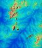 Shaded Relief of Rio Sao Francisco, Brazil