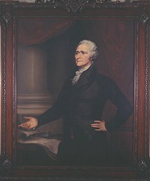 Portrait of Alexander Hamilton.