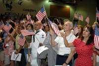 New citizens at their naturalization ceremony (PHOTO/USCIS)