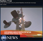 ABC's Good Morning America Train Safety