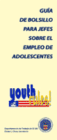 Guía de Bolsillo para Jefes Sobre el Empleo de Adolescentes