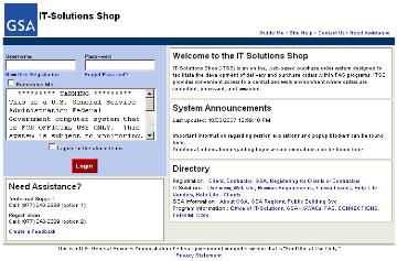 screenshot of the IT Solutions Shop website