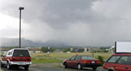 Picture of a rainstorm approaching.