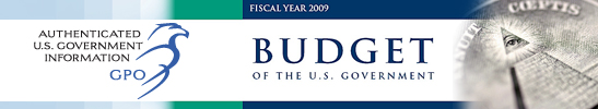 Authenticated Budget of the U.S. Government FY09