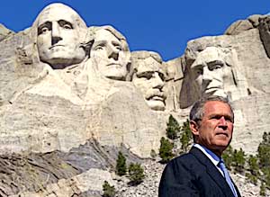 Delivering remarks at Mount Rushmore in Keystone, SD, August 15.