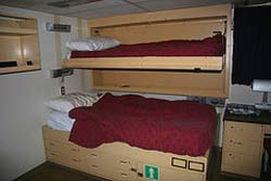 Photo of bunks on Bold Research Vessel